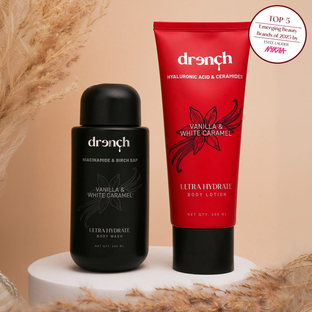 Drench Ultra Hydrate Complete Ritual – Body Wash and Body Lotion set with Birch Sap, Ceramides and Hyaluronic Acid